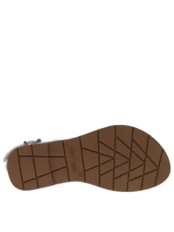 Sandales fille en cuir ZHOE argent