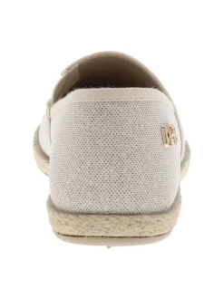 Sandales en cuir sable avec un talon compensé et une boucle à ardillon