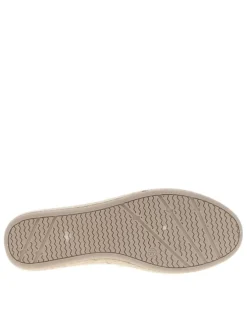 Sandales en cuir sable avec un talon compensé et une boucle à ardillon