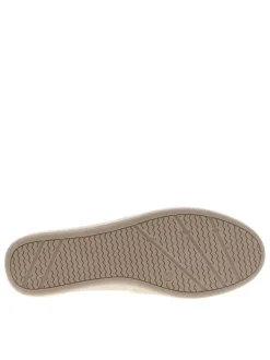 Sandales en cuir sable avec un talon compensé et une boucle à ardillon