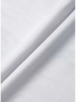 Short de jogging blanc uni avec une coupe droite et ajustable à la taille