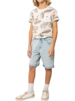 Short en coton mélangé stone uni pourvu de multiples poches