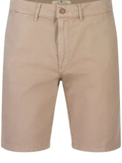 Short beige pour homme avec imprimé losanges en coton coupe droite IRKUS