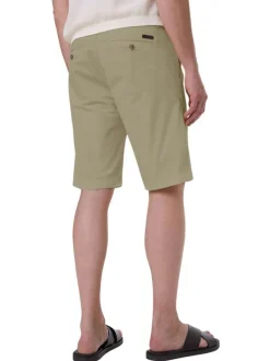 Short Chino en coton couleur sable avec poches à l'italienne à l'avant