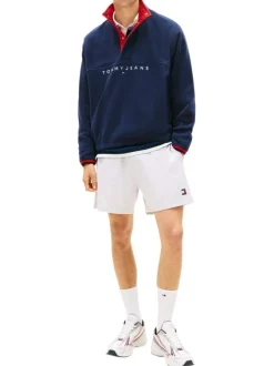 Short Jogging gris uni en maille gaufrée avec une taille élastiquée