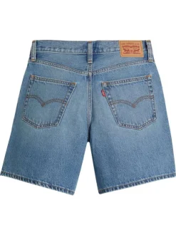 Short 5 poches 94 baggy en coton stone uni avec une coupe droite