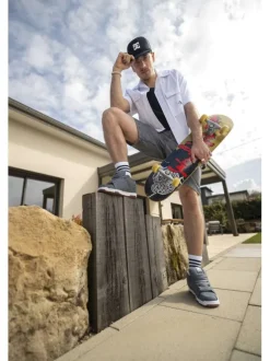 Short 7 poches Carpenter Baggy Short Rmg en coton gris uni à coupe large