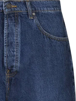 Short 5 poches worker baggy denim short rsi en coton indigo uni à coupe large