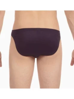Slip classique Premium en coton marine avec logo cousu à l'avant de la taille élastiquée