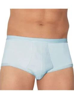 Slip en coton ciel uni avec une coupe ouverte