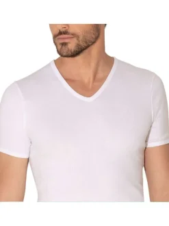 Slip marine en pur coton premium avec taille haute élastiquée et coupe ouverte