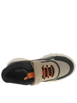 Sneakers sable à semelle respirante et à bande auto-agrippante