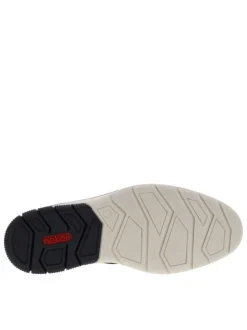 Sneakers en cuir anthracite à talon plat avec fermeture slip-on
