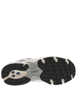 Sneakers multisport pourpre à talon plat et à lacets avec patch N