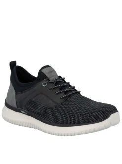 Sneakers noires à talon plat avec une languette d'aisance à l'arrière