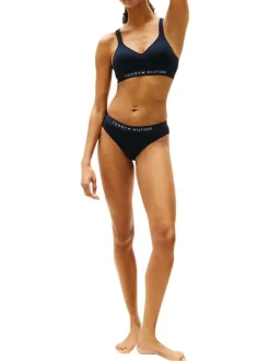 Soutien-Gorge en coton marine uni avec une bande élastiquée sous la poitrine