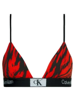 Soutien-Gorge rouge effet camouflage