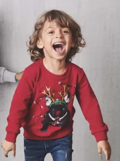 Sweat garçon rouge