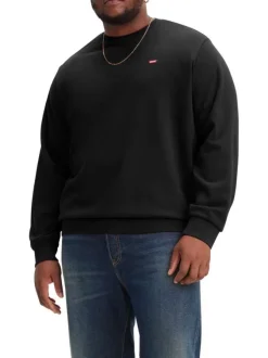 Sweat Big Original Hm Crew en coton noir uni avec un col rond