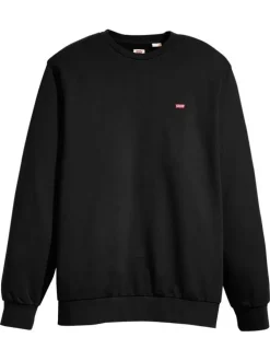Sweat Big Original Hm Crew en coton noir uni avec un col rond