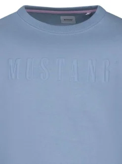 Sweat en coton noir uni avec une coupe droite et un col rond
