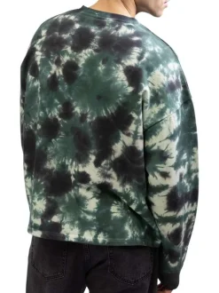 Sweat en coton sapin imprimé avec une coupe ample et un col rond