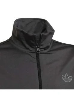 Sweat zippé anthracite fantaisie col montant