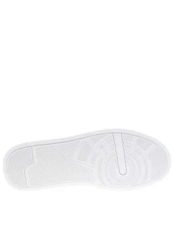 Tennis en cuir bleu marine à lacets avec semelle à talon plat