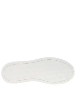 Tennis Malmo en cuir blanches avec semelle à talon plat et à lacets