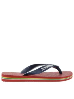 Tongs mixte enfant BRASIL LOGO rouge