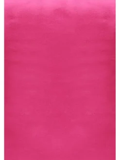 Top à bretelles fuchsia satiné avec un col v arrondi et une coupe droite