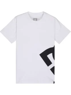 T-shirt en coton blanc uni avec des manches courtes et un col rond