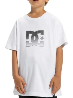 T-shirt en coton blanc uni avec un col rond et des manches courtes