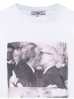 T-shirt blanc en coton biologique à col rond