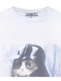 T-shirt blanc LUKE en coton biologique à col rond