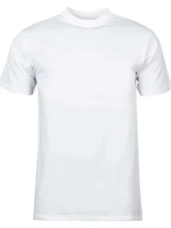 T-shirt classique Harro en coton blanc à col rond et manches courtes
