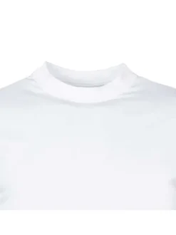 T-shirt classique Harro en coton blanc à col rond et manches courtes
