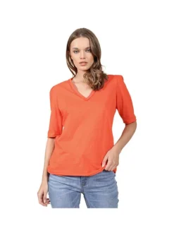 T-shirt col v uni