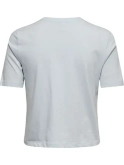 T-shirt en coton biologique ciel uni avec des manches courtes