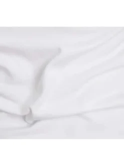 T-shirt en coton blanc uni avec une coupe droite et nom iconique