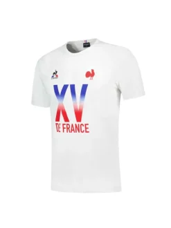 T-shirt en coton blanc uni avec une coupe droite et un col rond