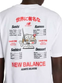 T-shirt en coton blanc uni pourvu d'un col rond et de manches courtes
