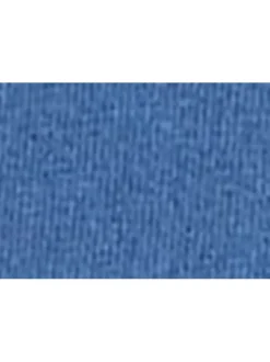 T-shirt en coton bleu uni avec nom de la marque brodé en bleu