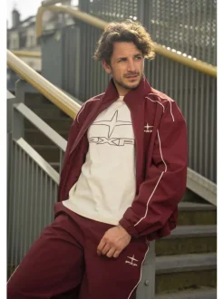 T-shirt en coton écru avec logo à coupe droite et à col rond