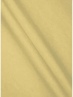 T-shirt jaune fantaisie coupe droite avec col rond et manches courtes
