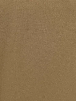 T-shirt kaki à coupe droite pourvu d'un col v et de manches courtes