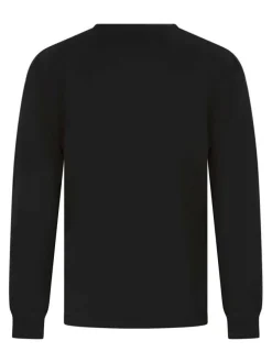 T-shirt manches courtes en coton noir avec un imprimé et une coupe droite