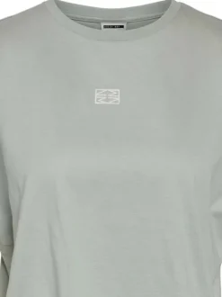 T-shirt manches courtes Speedy S/S O-Neck Tee Jrs en coton vert d'eau brodé