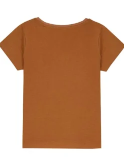 T-shirt noir uni avec une coupe droite à col v et des manches courtes