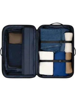 Valise Medium Reykjavik marine unie avec serrure TSA et multiples poches